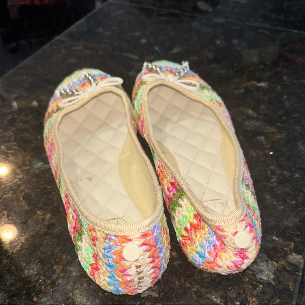 La Strada wool straw, ballet flats. Retro chic, trending, hippie ballerina, CUTE - Picture 10 of 10